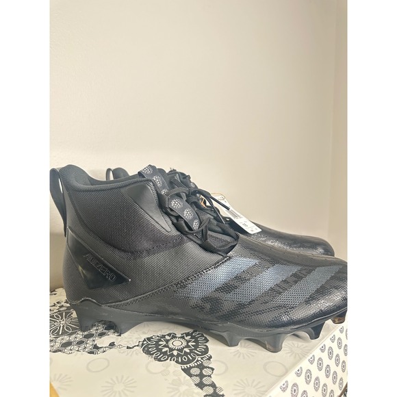 Adidas Adizero Chaos Football Cleats Black‎ Men\'s Size 16 Mid Top main image 5